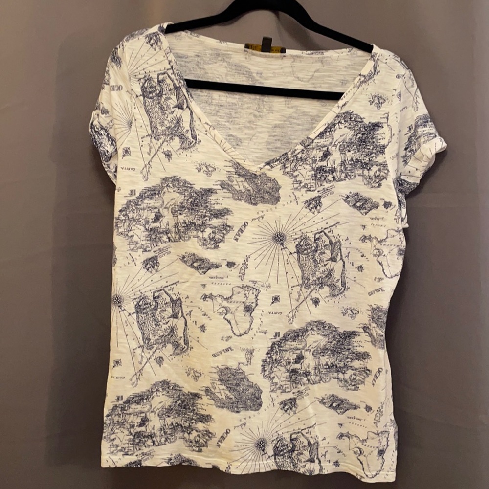 The Limited Outback Red map tee shirt